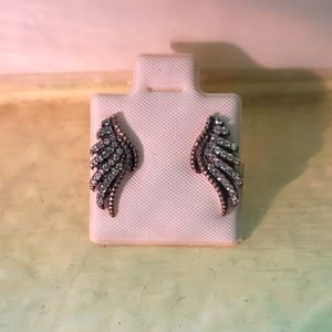 Sterling Silver .925 Angel Wings Earrings